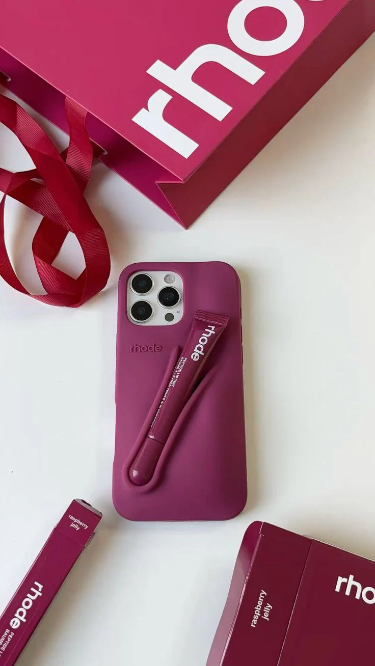 New Rhodes LipGloss 💄 Silicone Case With Box 🩶