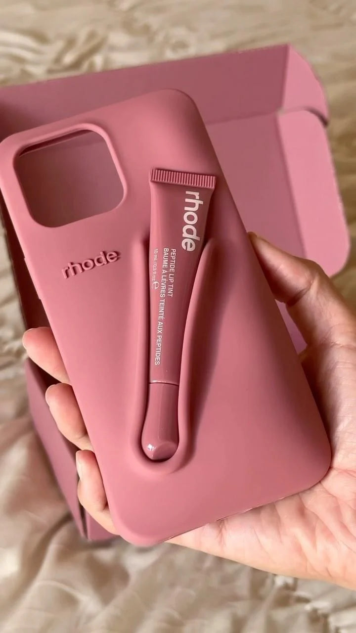 New Rhodes LipGloss 💄 Silicone Case With Box 🩶