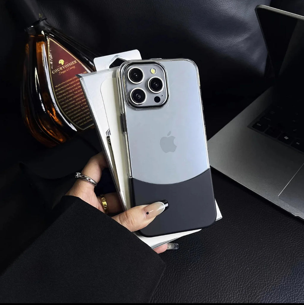 New Crystal Transparent Semi-Coloured Bottom Case