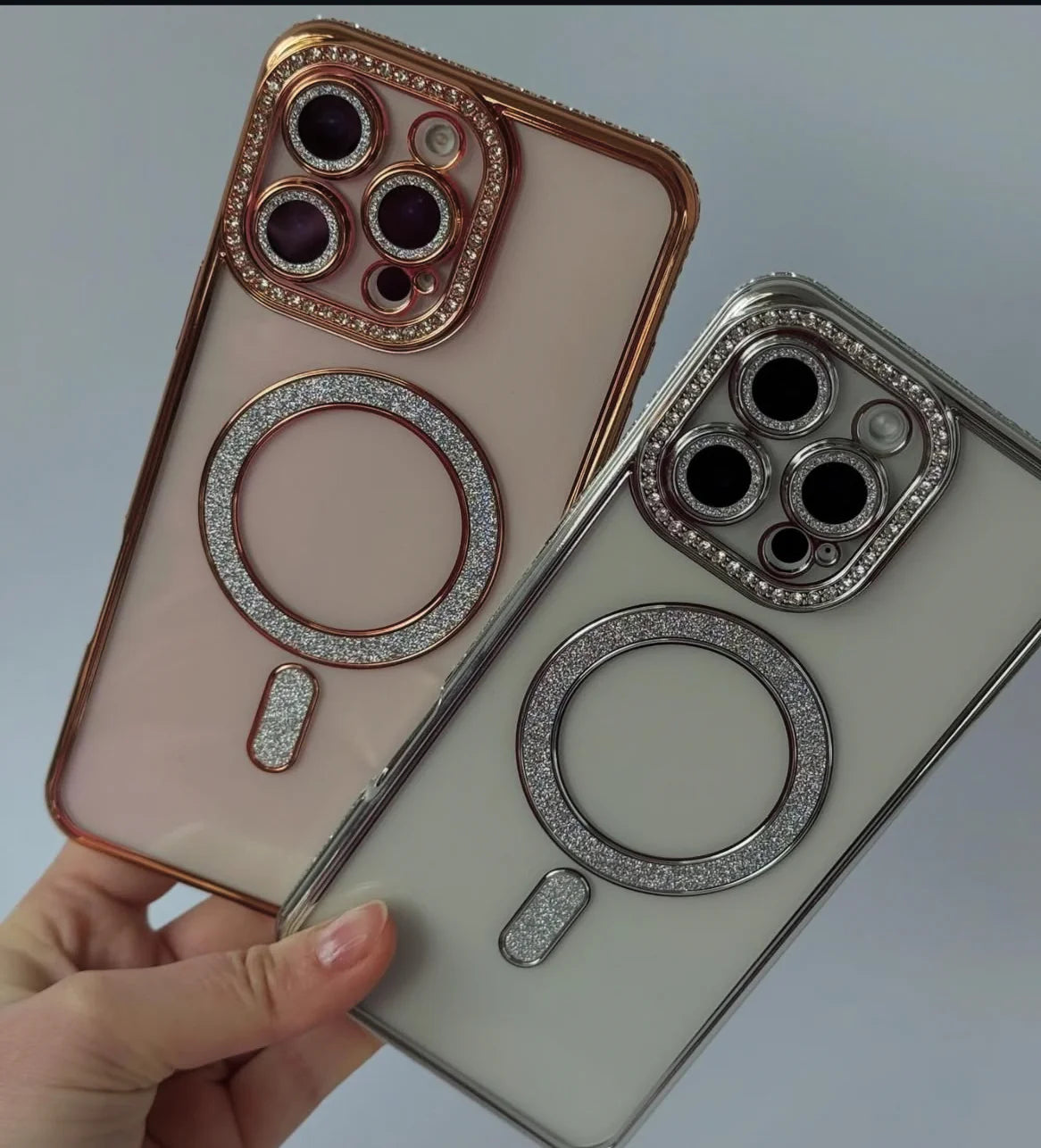 New Diamond Blingy Magsafe clear Case