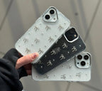 Transparent Bow Glittery Shimmer Case