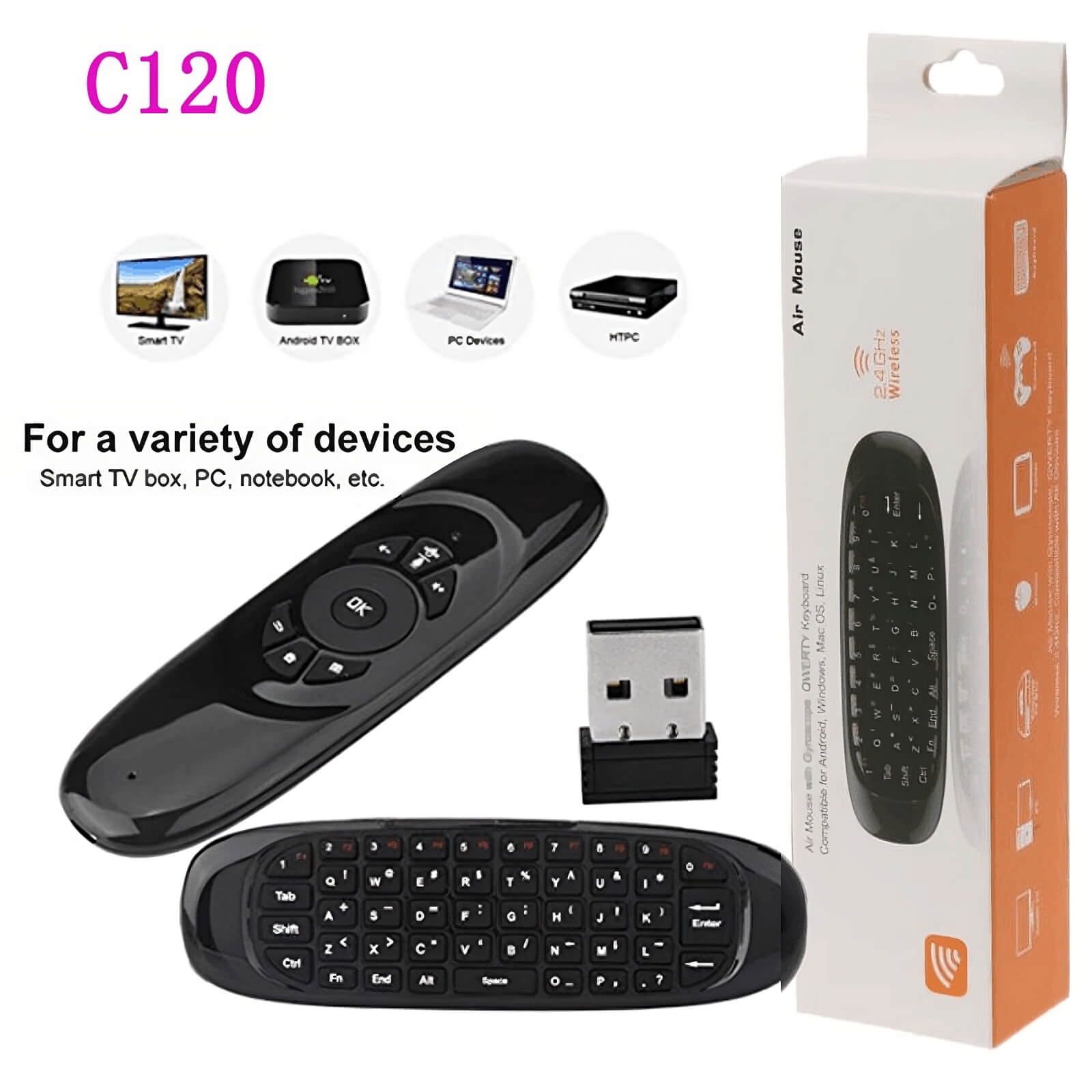 Air Mouse and keyboard Controller (7 Days Money Back Guarantee)