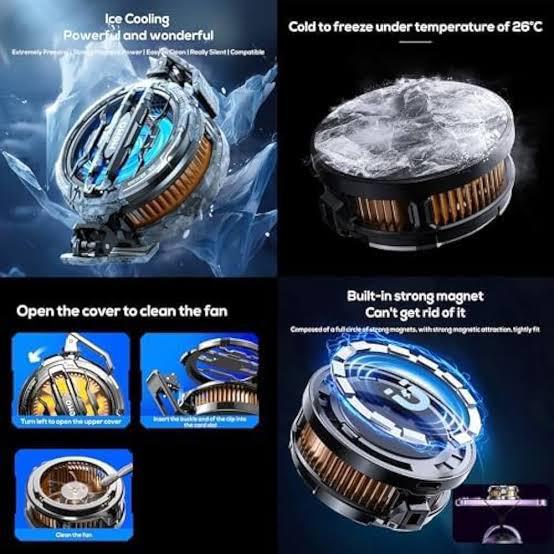 Mobile Phone Magnetic Cooling Fan Radiator