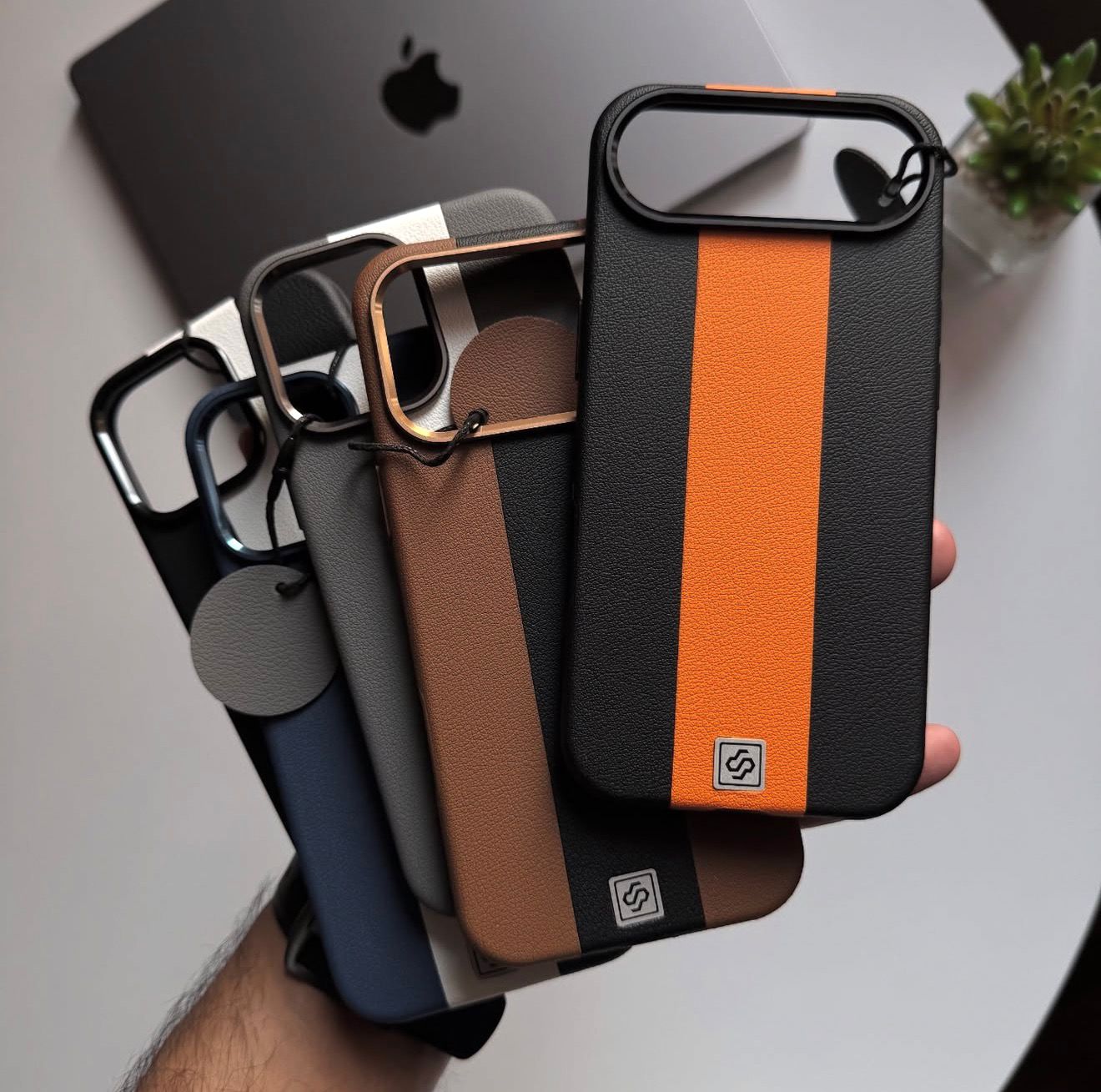 Souvette Dual Tone Branded Leather Case ®️