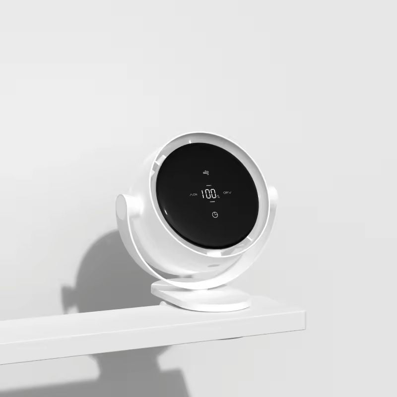 Rechargeable Desk Fan with LED Display