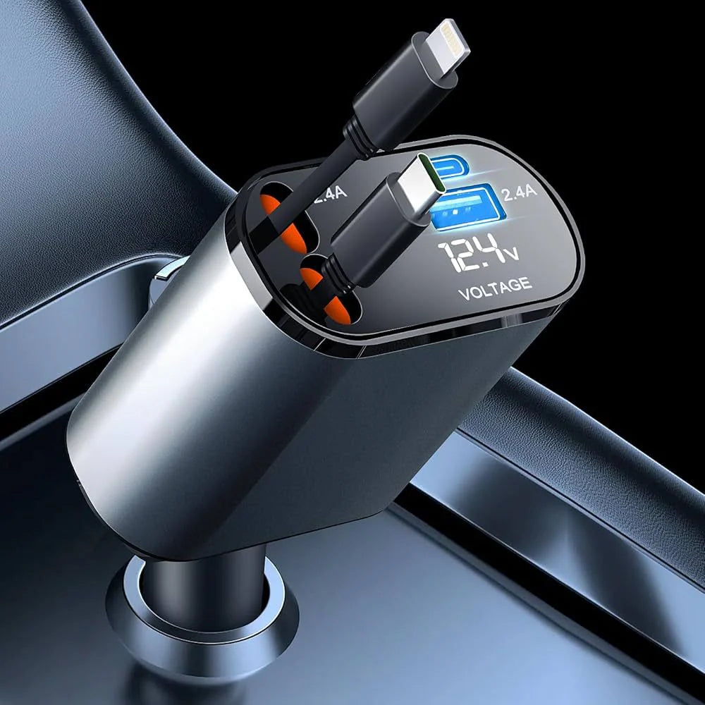 4-in-1 Car Charger Adapter 120W