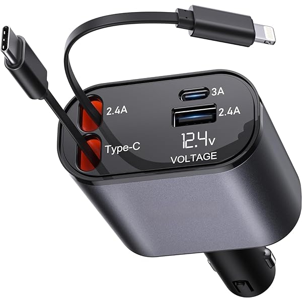 4-in-1 Car Charger Adapter 120W