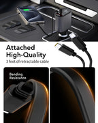 4-in-1 Car Charger Adapter 120W
