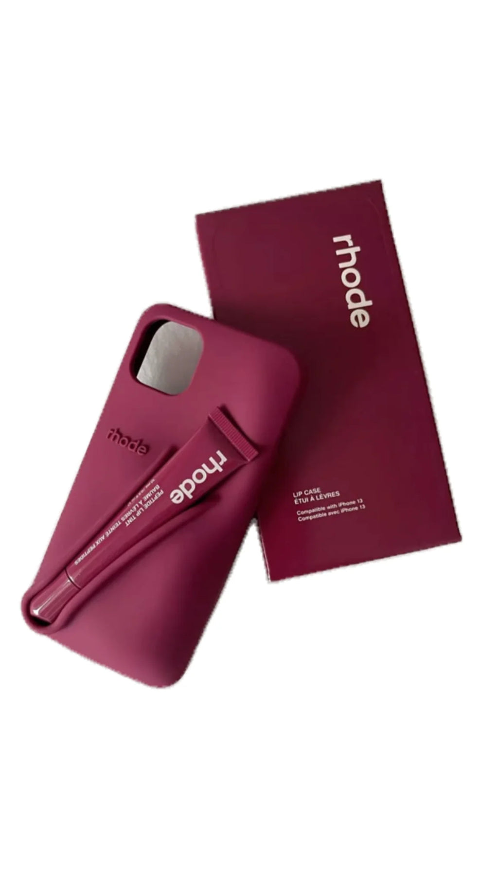 New Rhodes LipGloss 💄 Silicone Case With Box 🩶