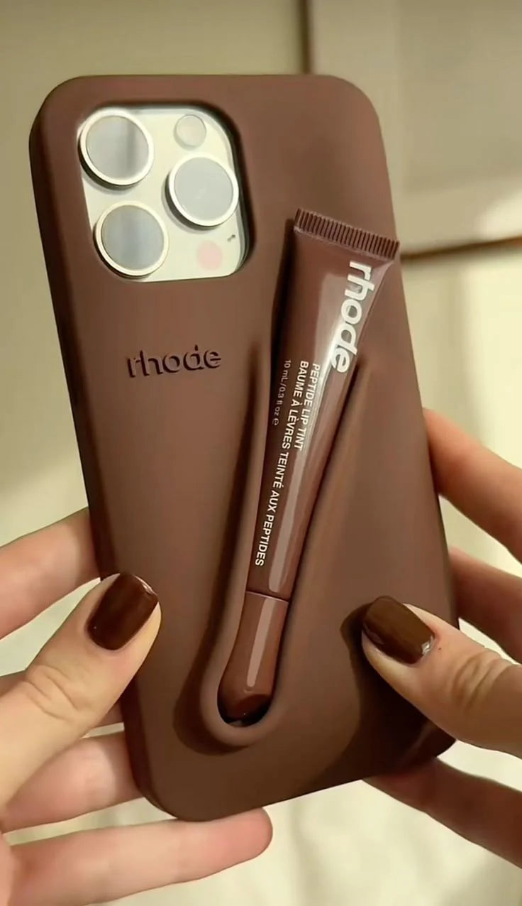New Rhodes LipGloss 💄 Silicone Case With Box 🩶
