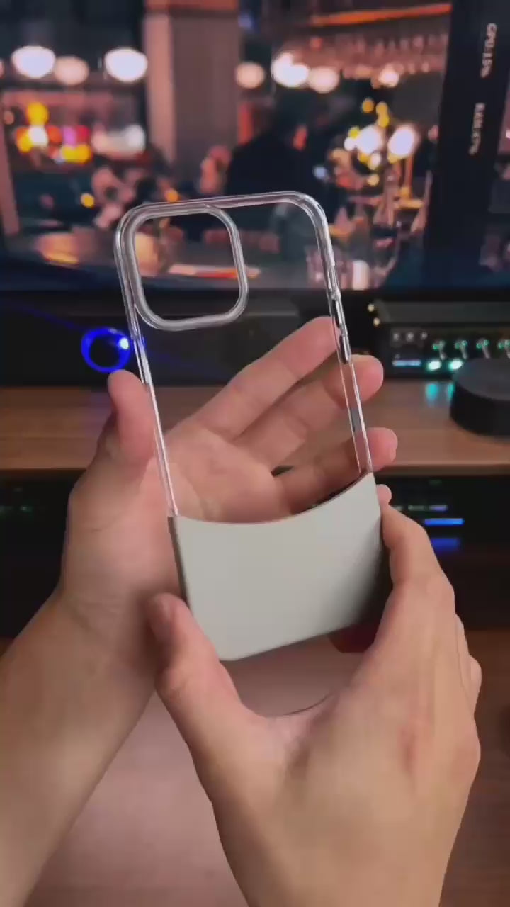 New Crystal Transparent Semi-Coloured Bottom Case
