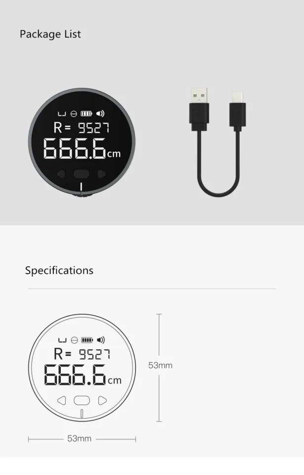 DUKA Small Q Electronic Ruler